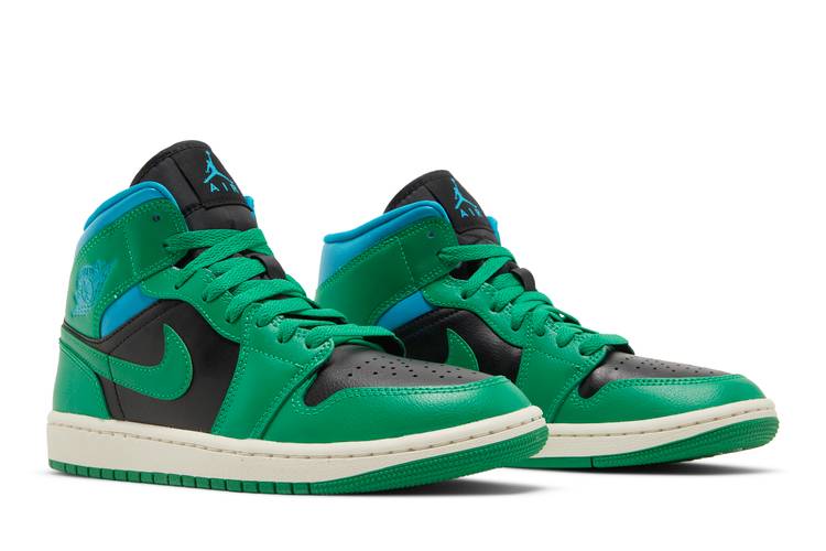 Wmns Air Jordan 1 Mid 'Lucky Green Aquatone'