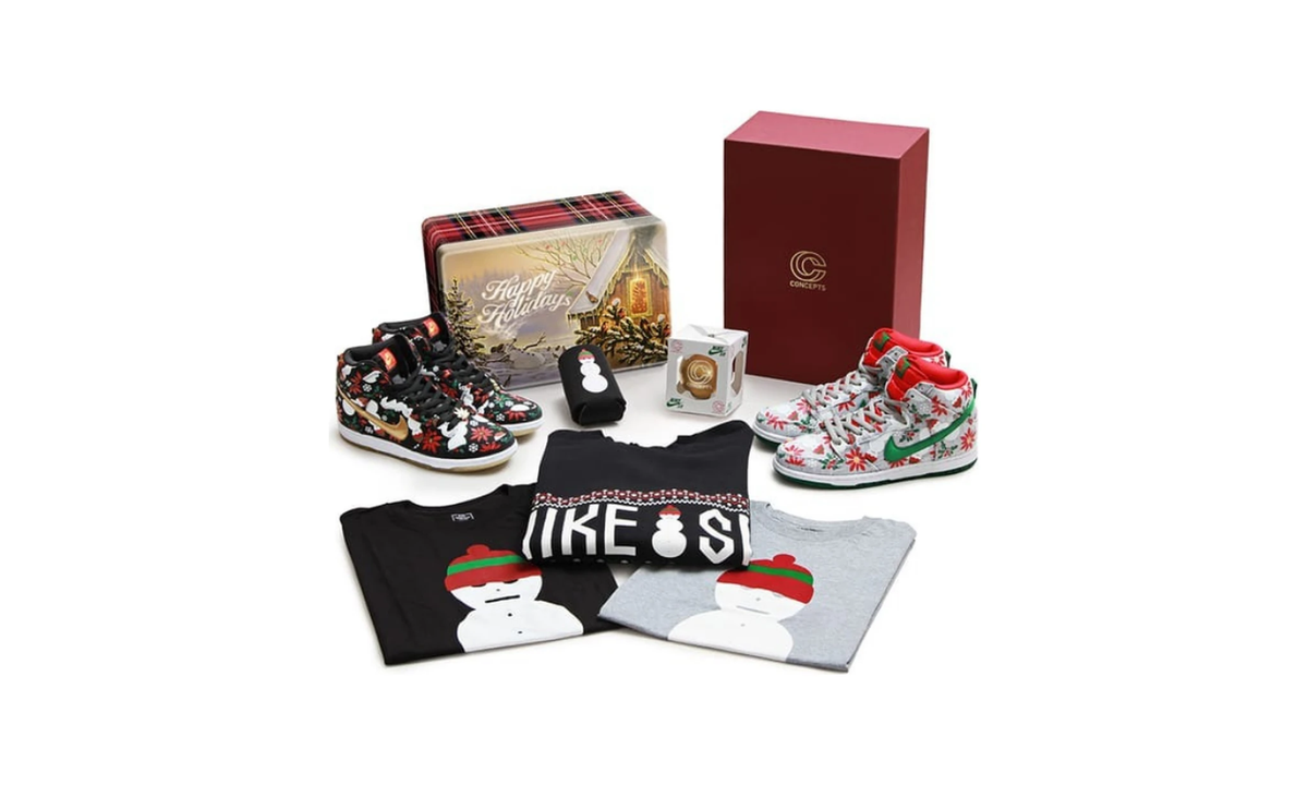 Concepts x Dunk High SB Premium 'Ugly Christmas Sweater' Special Box