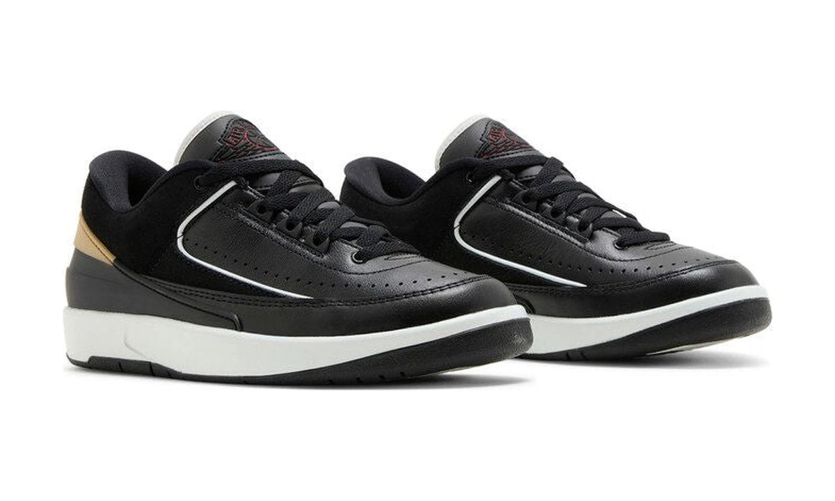 Wmns Air Jordan 2 Retro Low 'Black Metallic Gold'