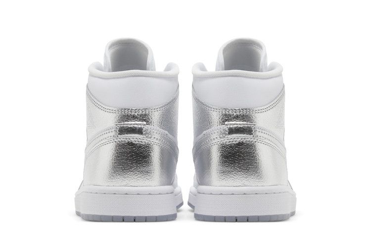 Wmns Air Jordan 1 Mid SE 'Metallic Silver'