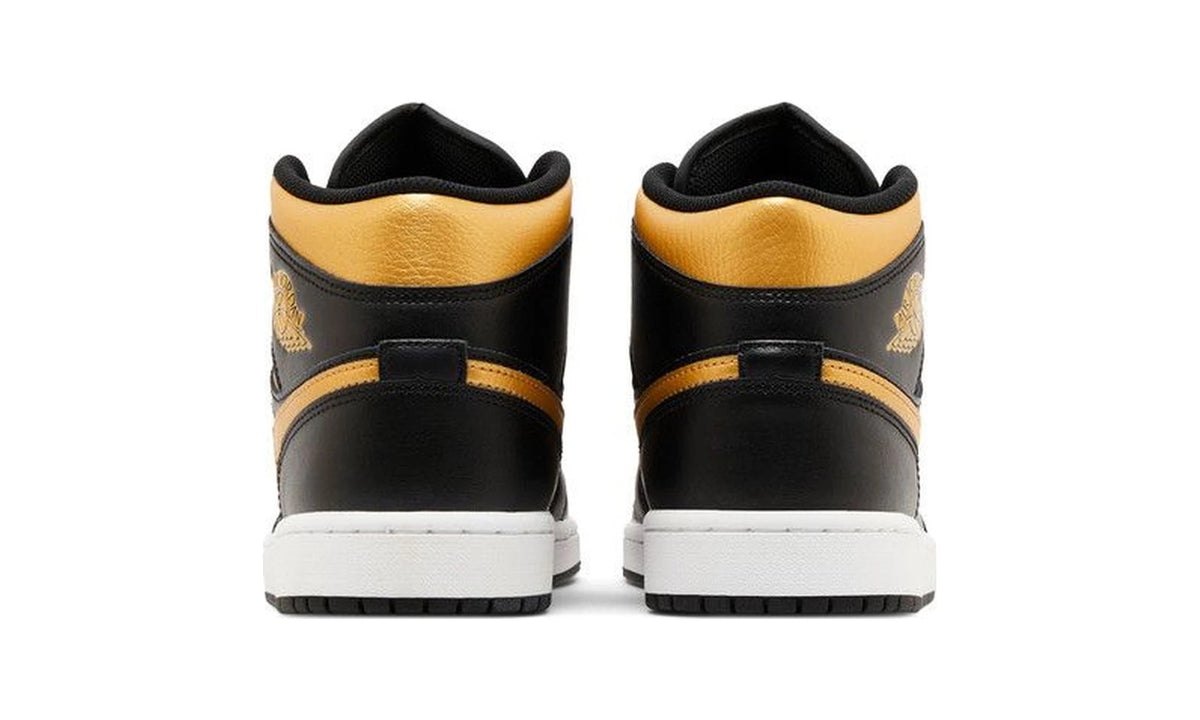 Air Jordan 1 Mid 'Black Metallic Gold'