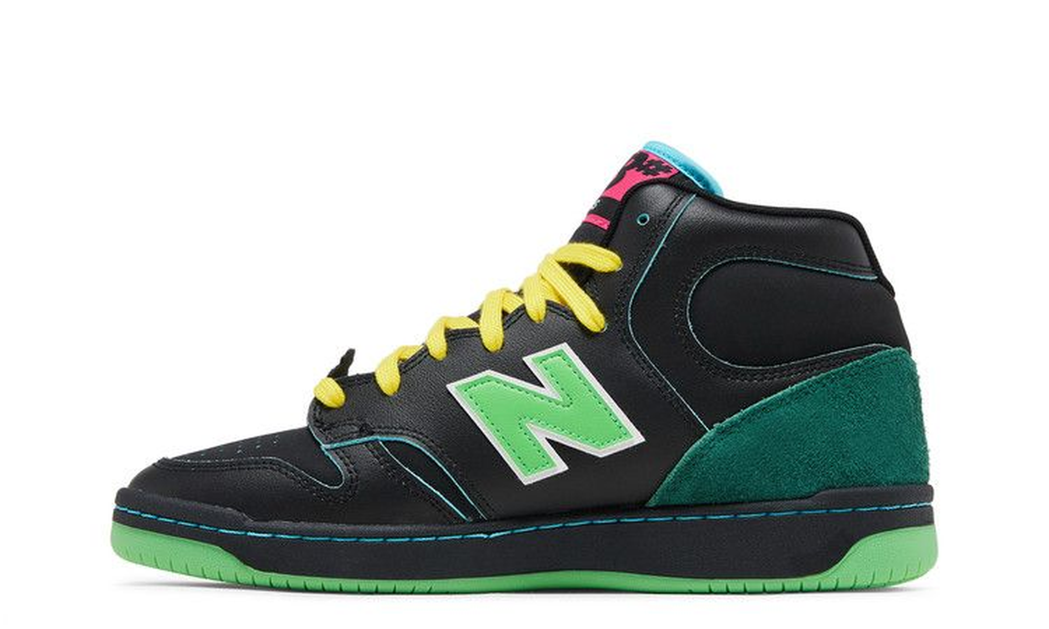 Natas Kuapas x Numeric 480 High 'Black Lime Green'