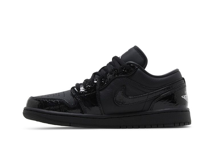 Wmns Air Jordan 1 Low SE 'Black Croc'