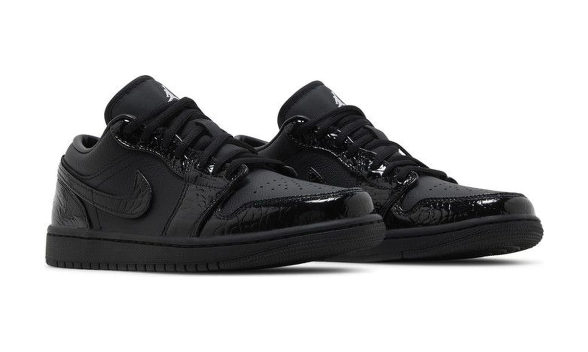 Wmns Air Jordan 1 Low SE 'Black Croc'