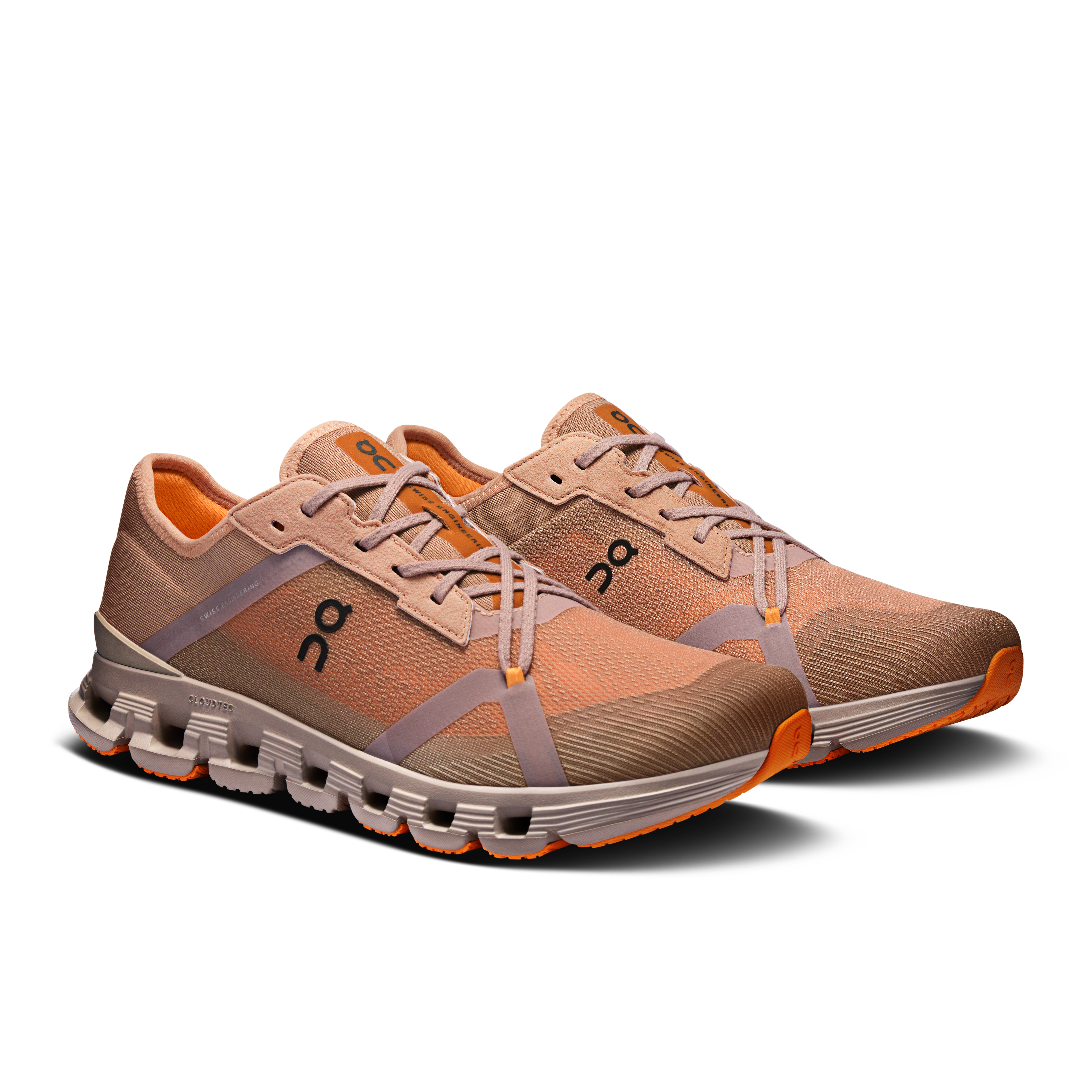On Running Cloud X 4 AD Rosebrown Tangerine
