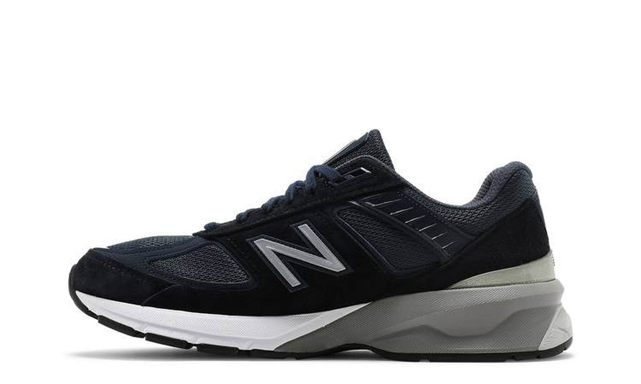 Wmns 990v5 Made in USA Wide 'Navy Silver'