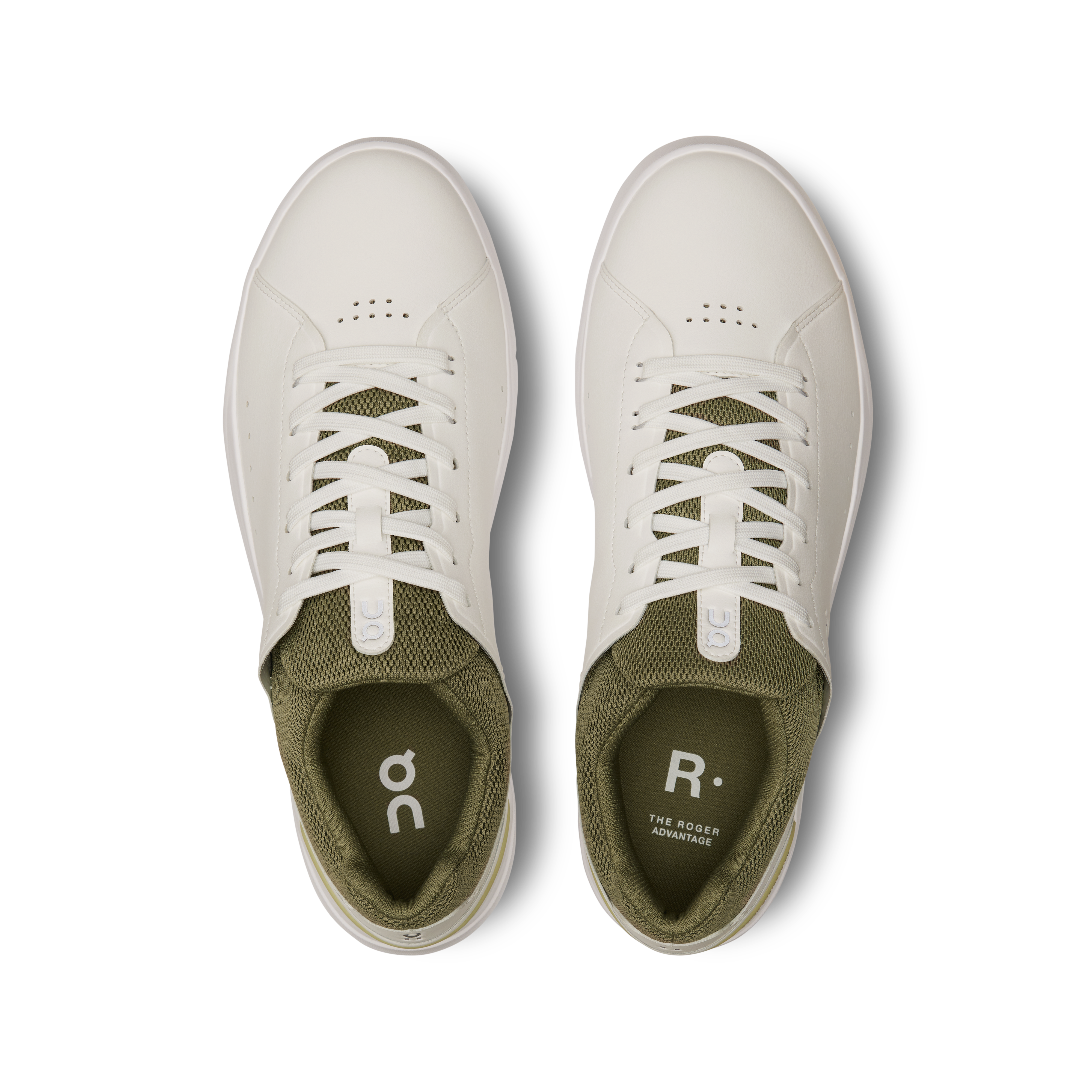 On The Roger Advantage White Olive