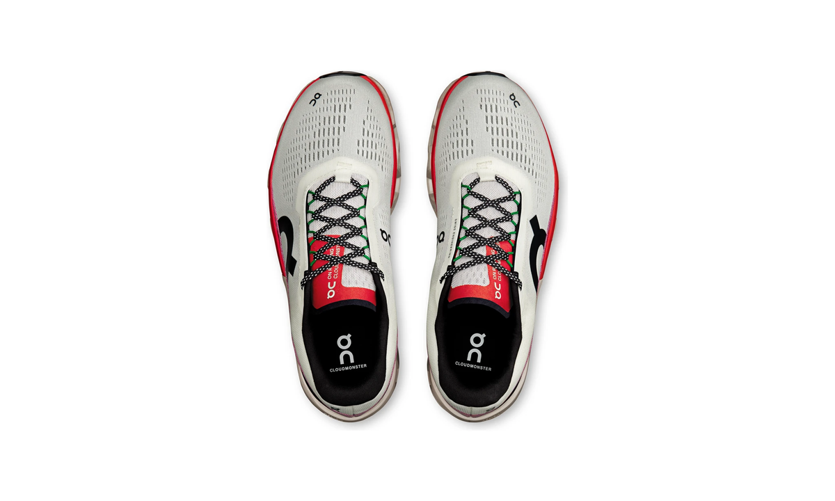 On Running Cloudmonster 2 Ivory Silver Red