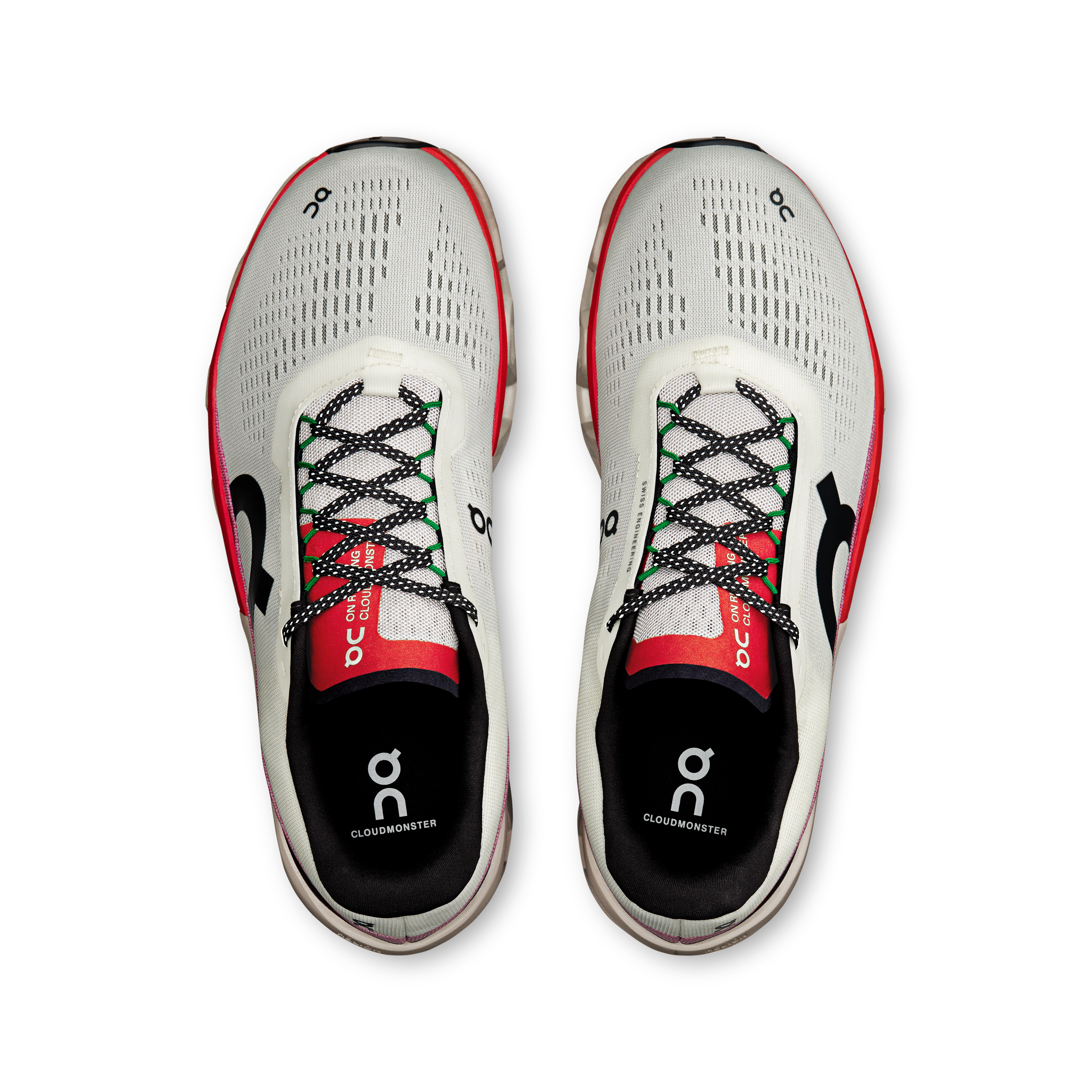 On Running Cloudmonster 2 Ivory Silver Red