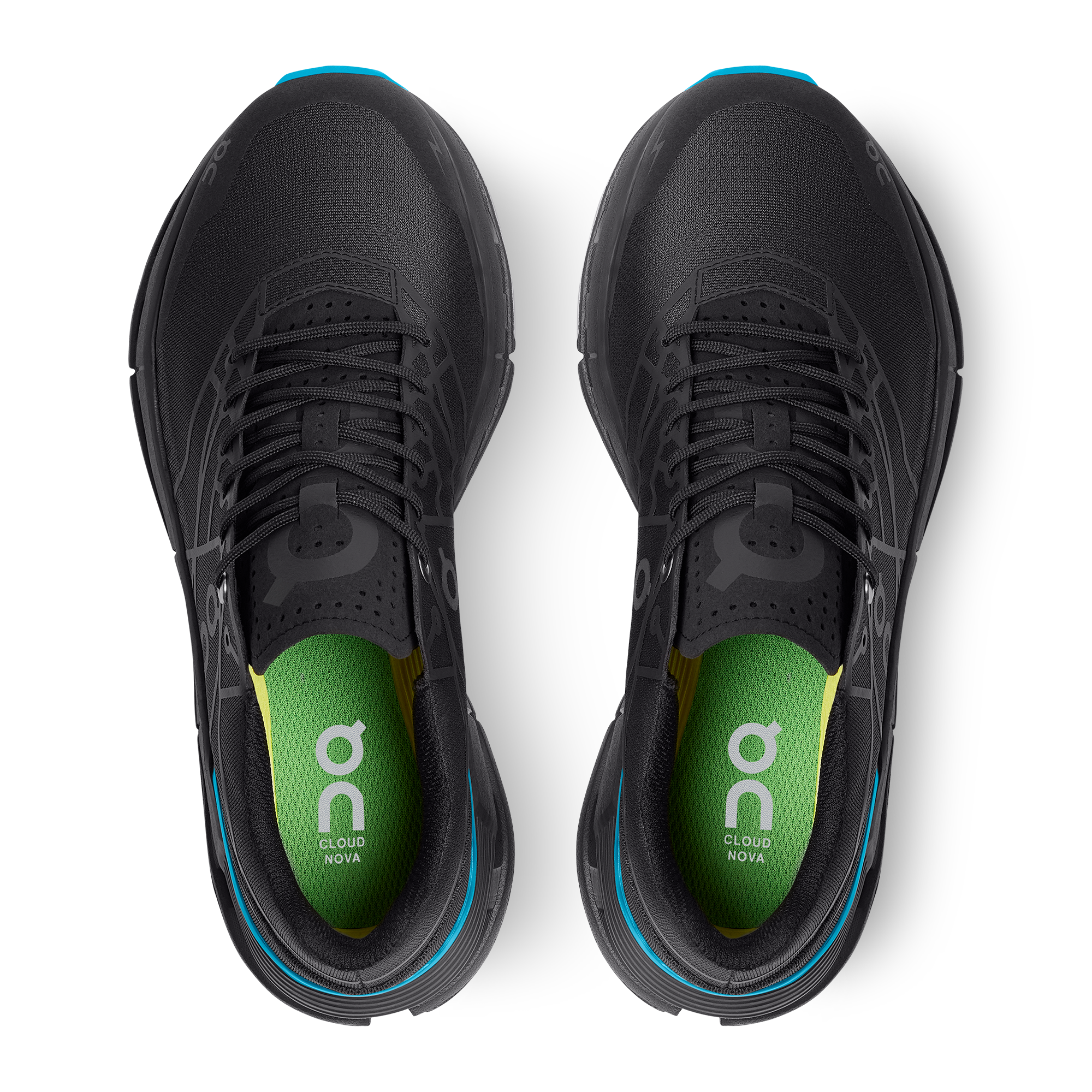 On Running Cloudnova Z5 Black Cyan (Women's)
