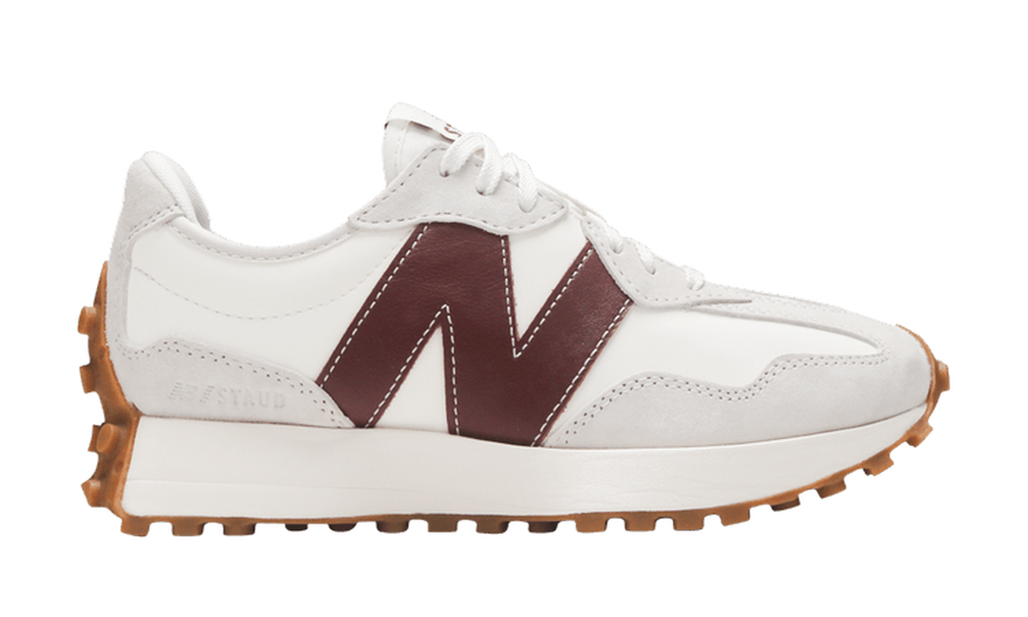 STAUD x Wmns 327 'Grey Burgundy'