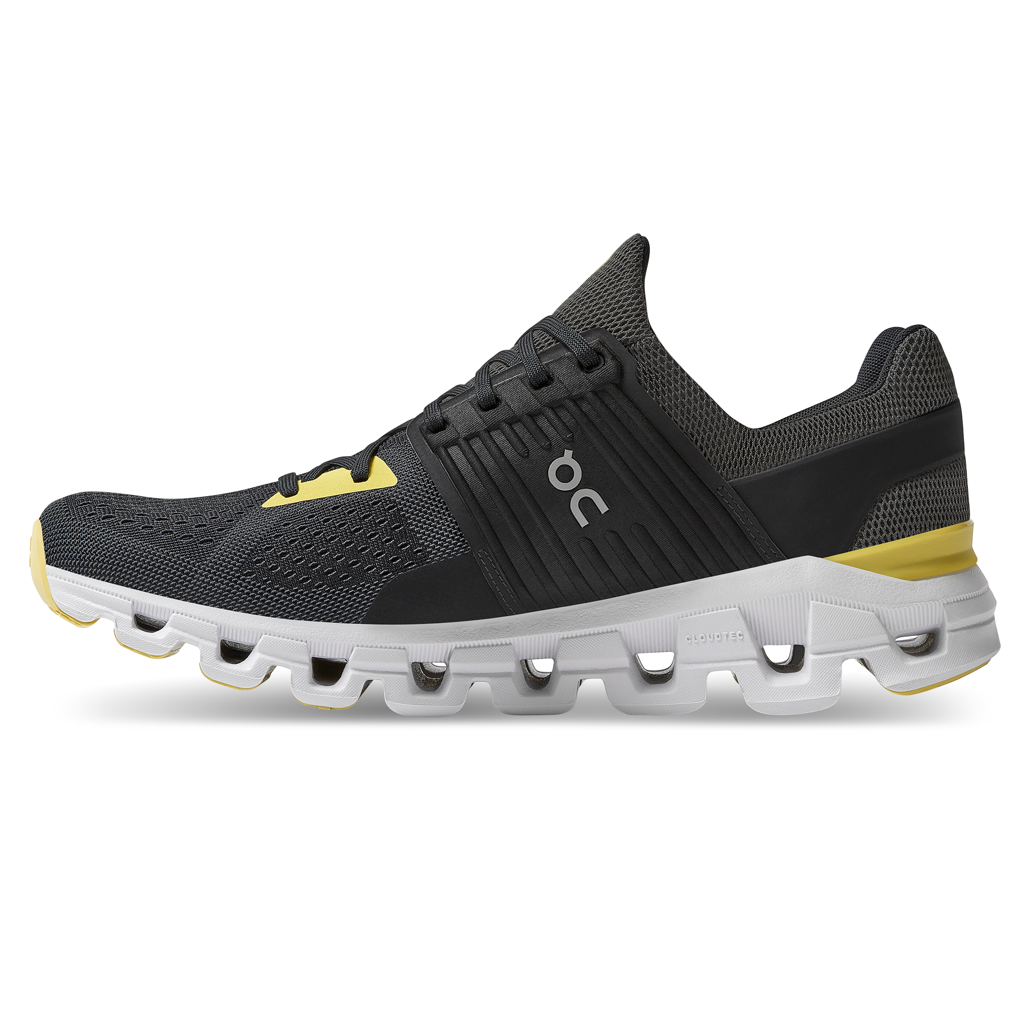 On Running Cloudswift Magnet Black Citron Yellow