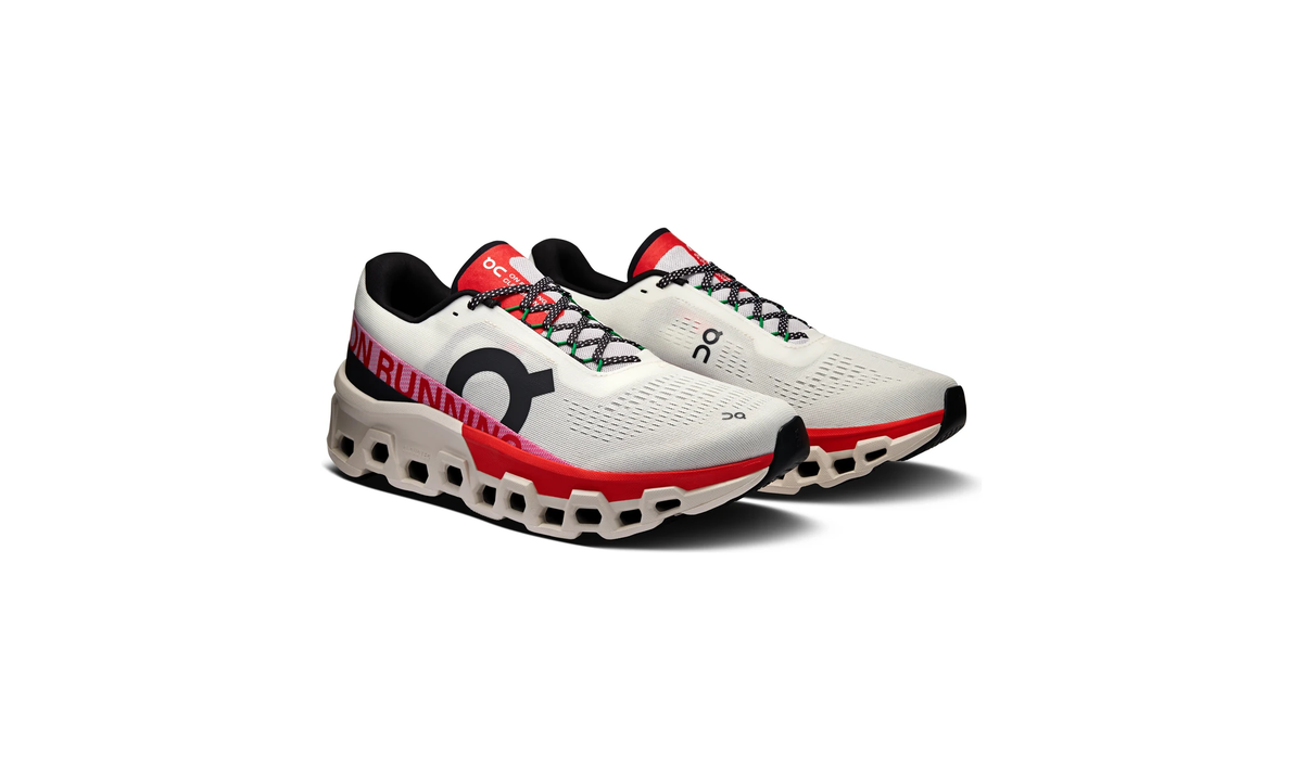 On Running Cloudmonster 2 Ivory Silver Red