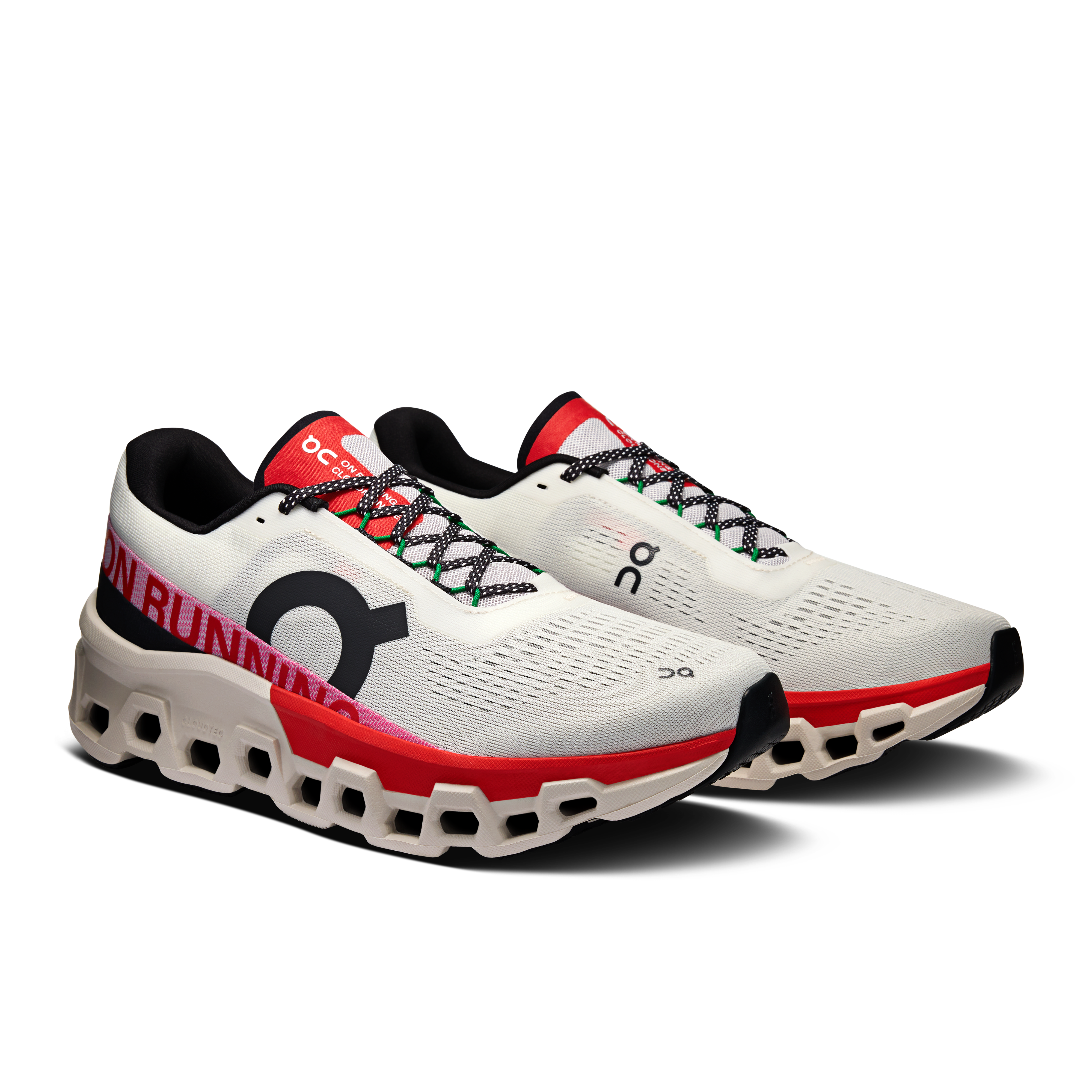 On Running Cloudmonster 2 Ivory Silver Red