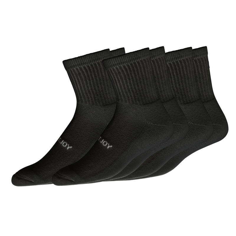 ComfortSof Quarter 3-Pack - Black
