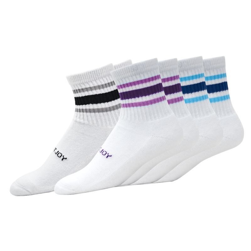 ComfortSof Quarter Stripe 3-Pack Women - White / Multi Stripe