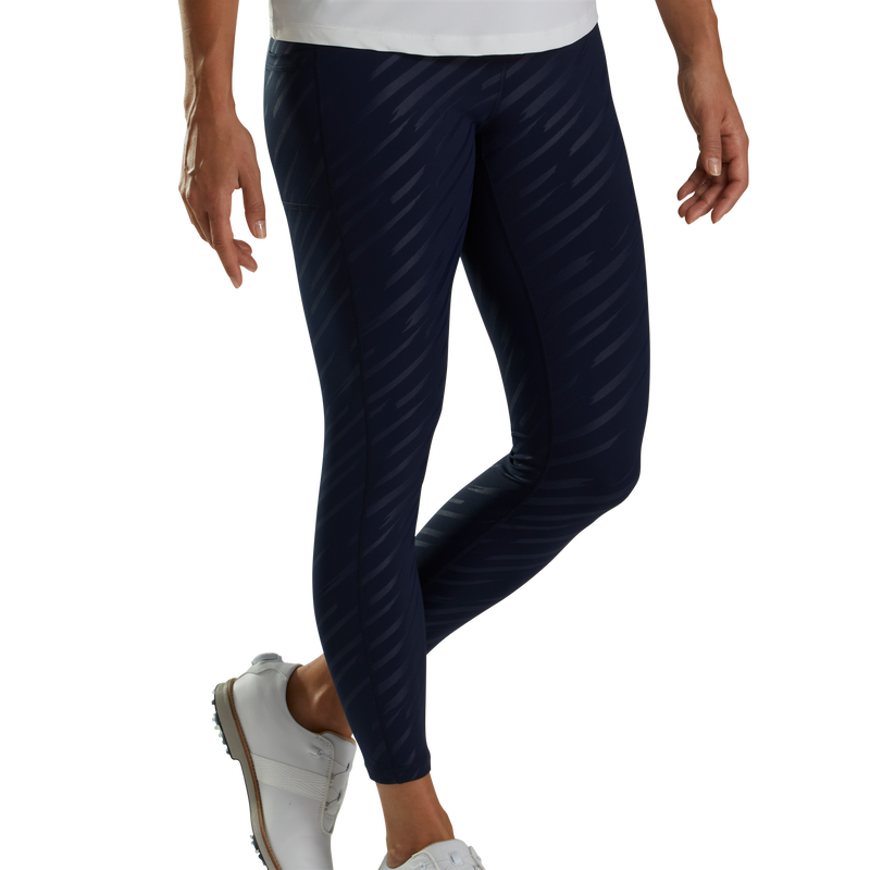 Embossed Leggings Women - Navy