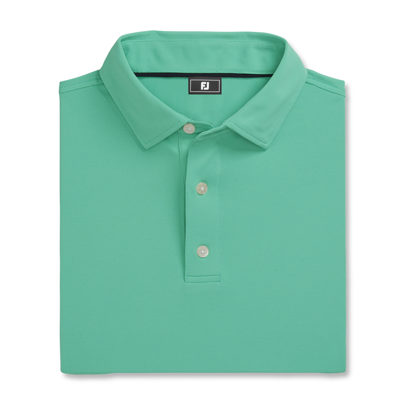 Performance Stretch Pique Solid Self Collar - Spearmint
