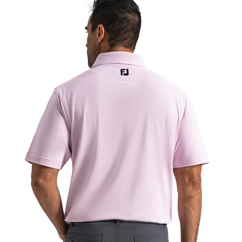 Performance Stretch Pique Solid Self Collar - Pink