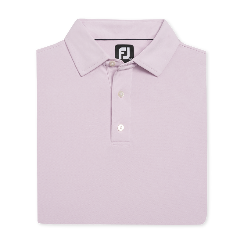 Performance Stretch Pique Solid Self Collar - Pink