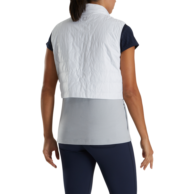 Layered Insulated Vest Women - White