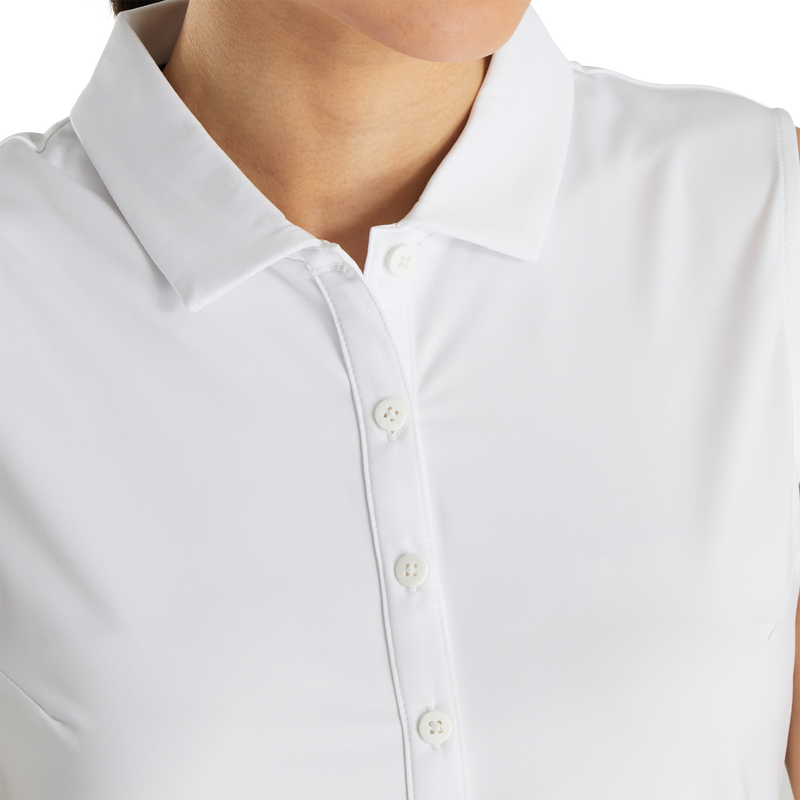 Solid Lisle Self Collar Women (Women's) - White