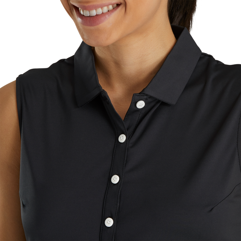 Solid Lisle Self Collar Women (Women's) - Black