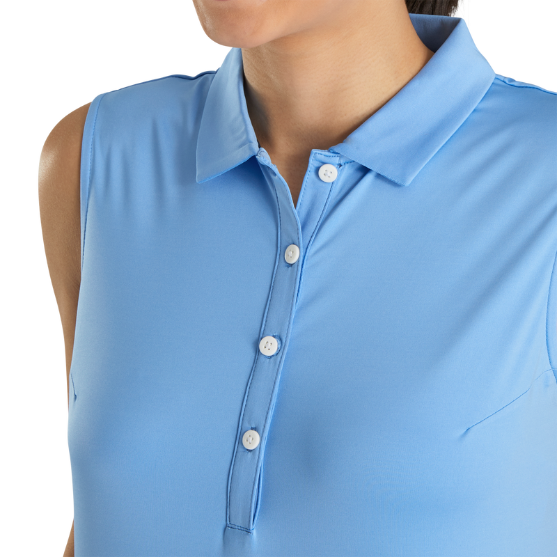 Solid Lisle Self Collar Women (Women's) - Light Blue