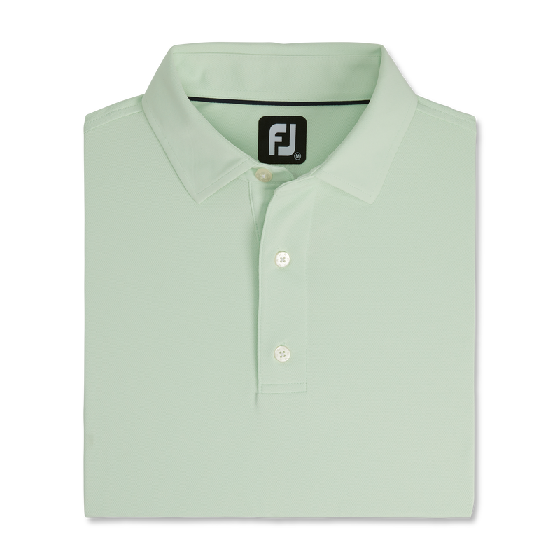 Performance Stretch Pique Solid Self Collar - Mint