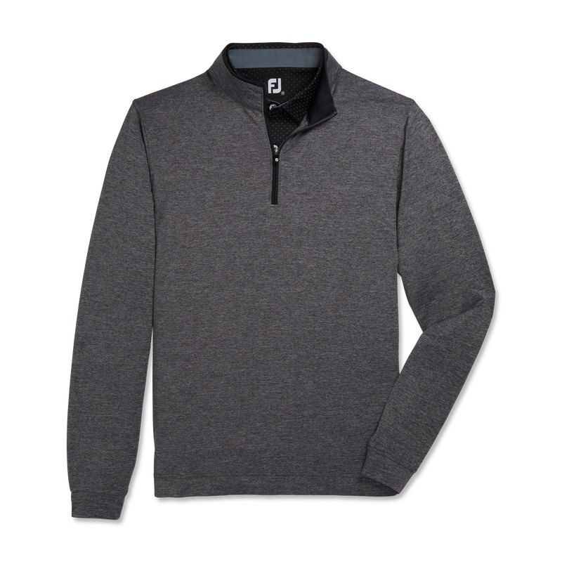 Lightweight Solid Mid-Layer - Heather Charcoal