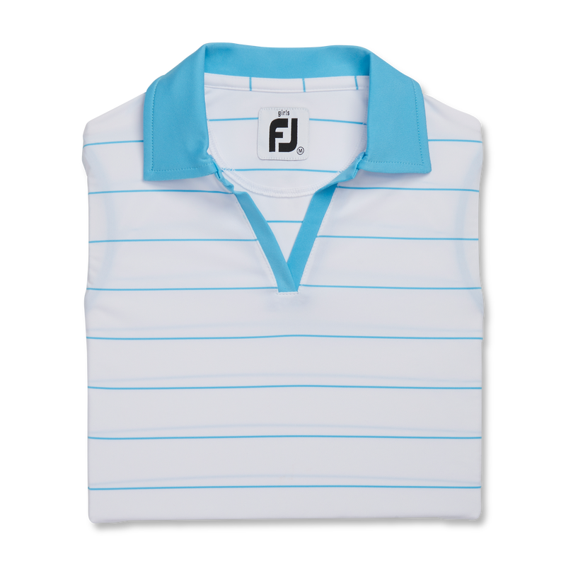 Sleeveless Shirt Junior Girl - White / Aqua