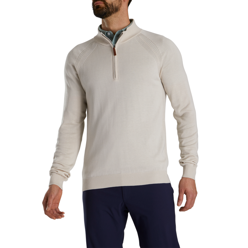 Half-Zip Sweater (Men's) - Heather Oatmeal