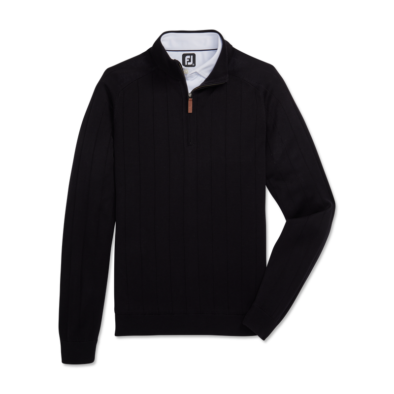 Drop Needle Pullover - Black