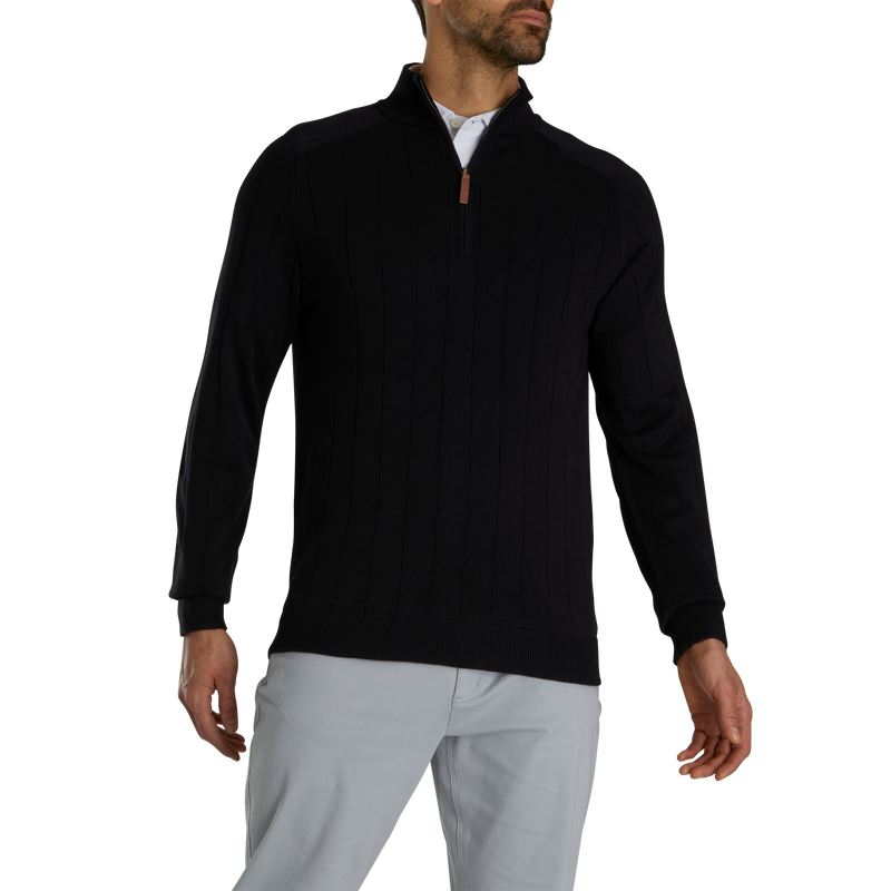 Drop Needle Pullover - Black