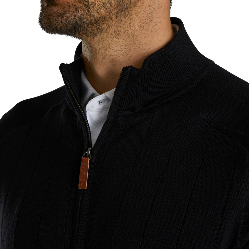 Drop Needle Pullover - Black