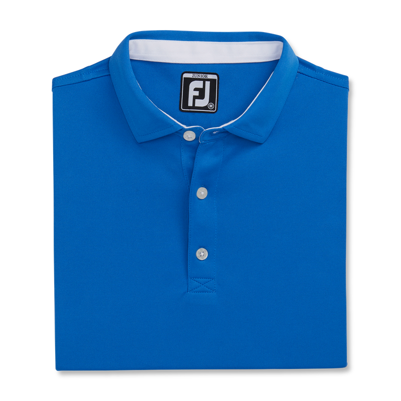 Solid Pique Self Collar Junior - Royal