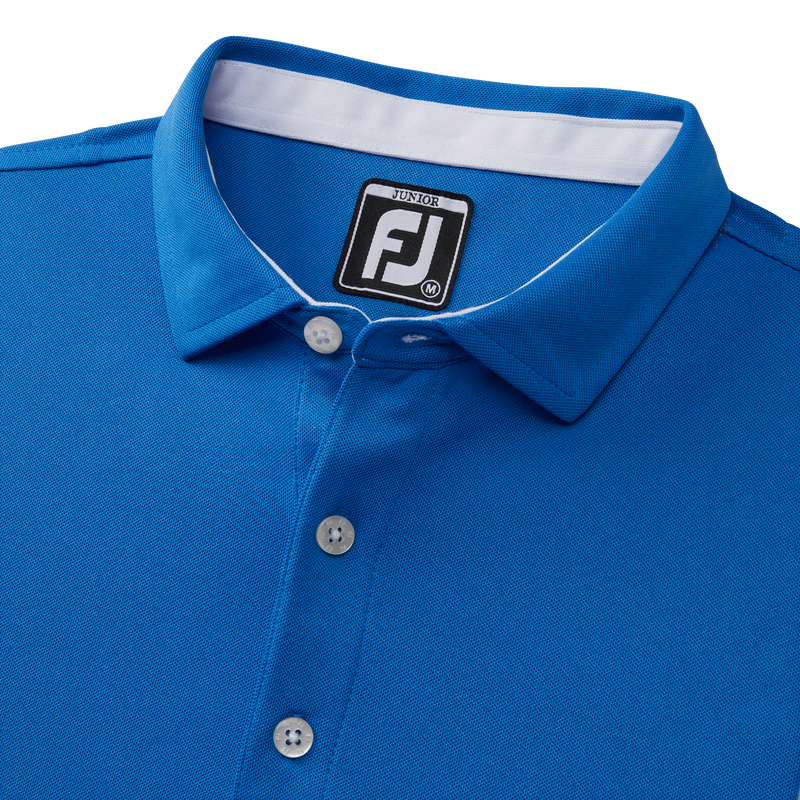 Solid Pique Self Collar Junior - Royal
