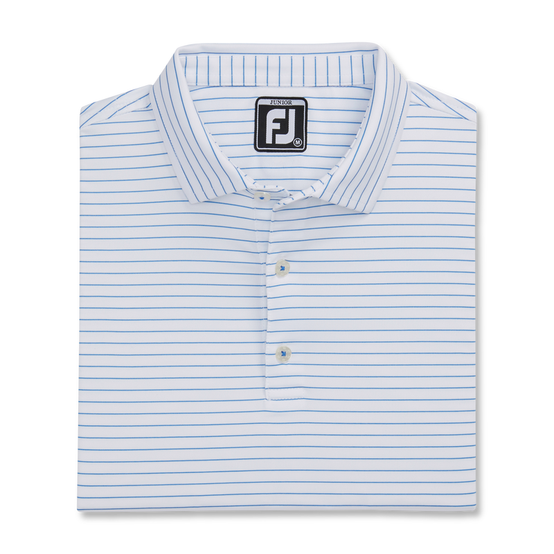 Pencil Stripe Junior - White / Royal