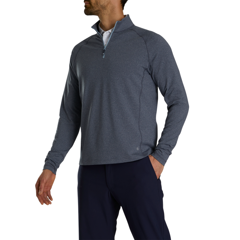 ThermoSeries Heather Brushed Back Mid-Layer - Navy