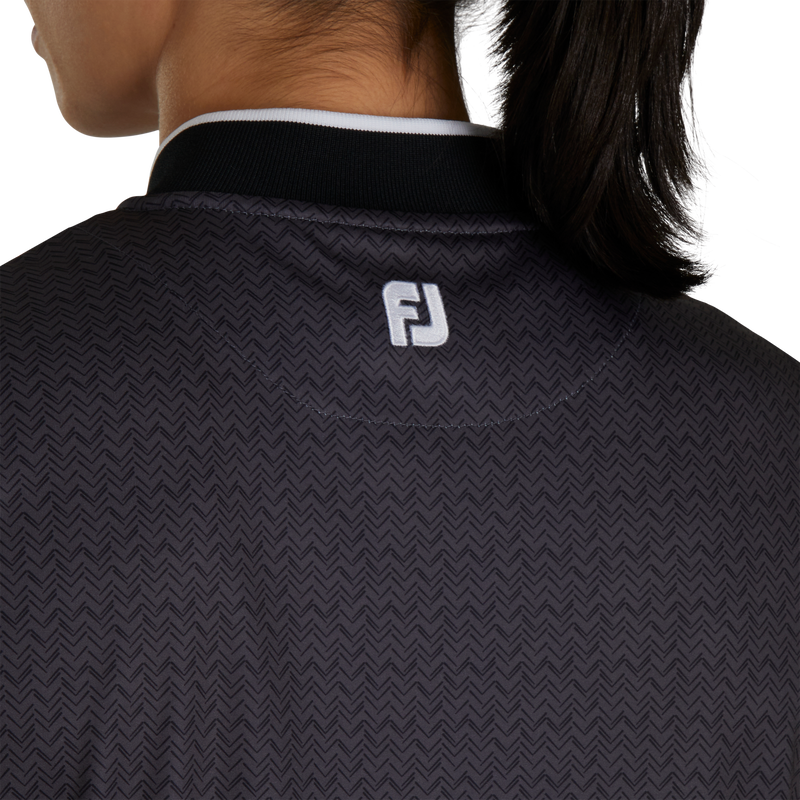 Quarter-Zip Sleeveless Shirt - Black