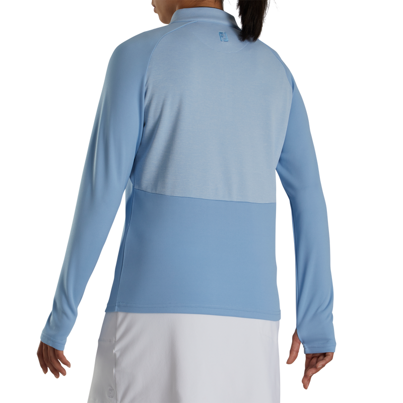 Heather Block Half-Zip Mid-Layer Women - Dusk Blue