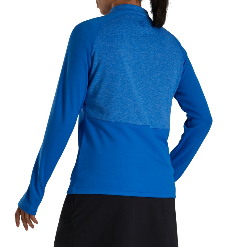 Heather Block Half-Zip Mid-Layer Women - Royal