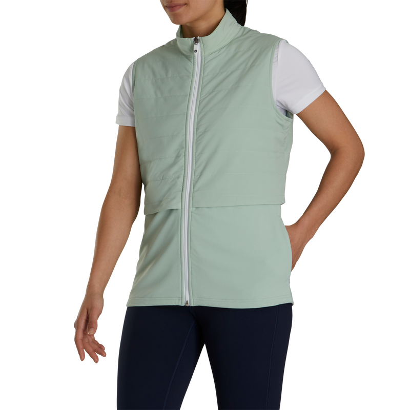 Layered Insulated Vest Women - Sage