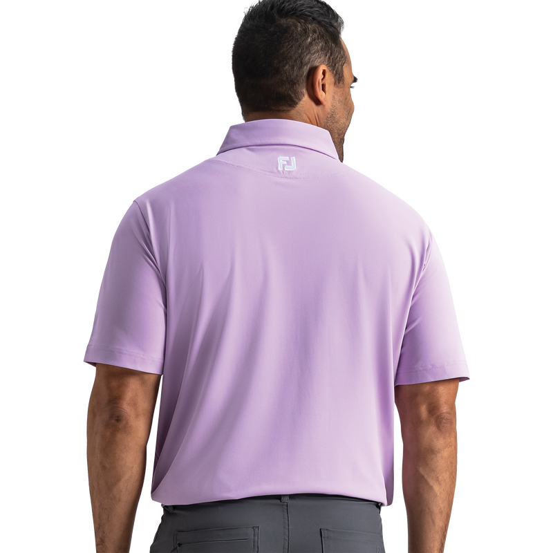 Performance Stretch Pique Solid Self Collar - Lavender