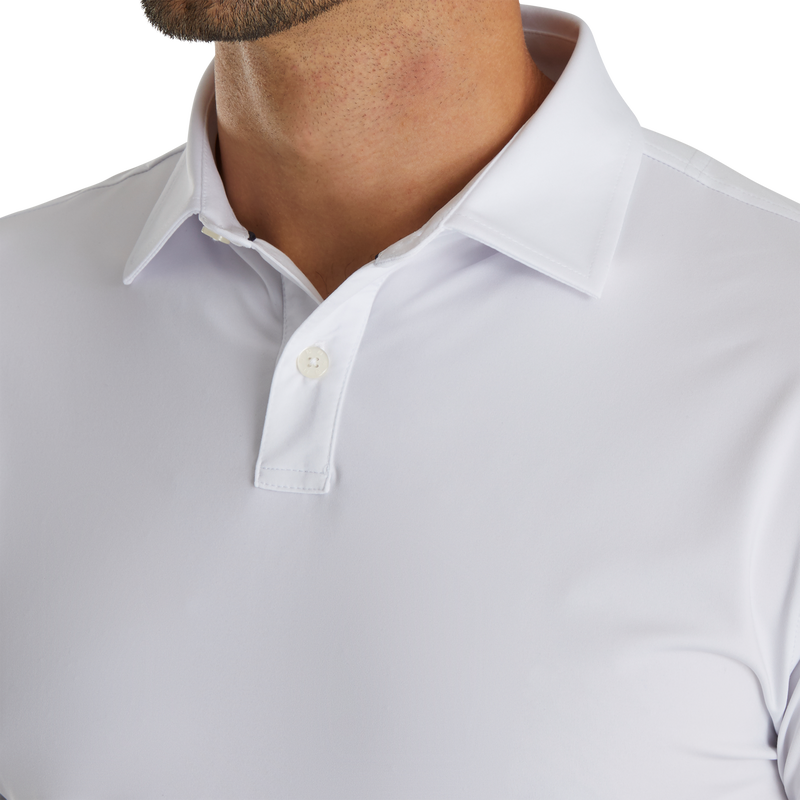 Athletic Fit Solid Lisle - White
