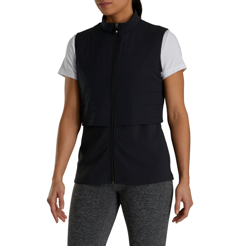 Layered Insulated Vest Women - Black