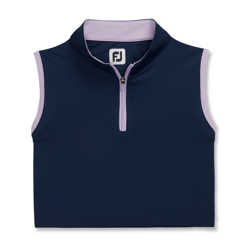 Sleeveless Quarter-Zip Junior Girl (Junior) - Navy