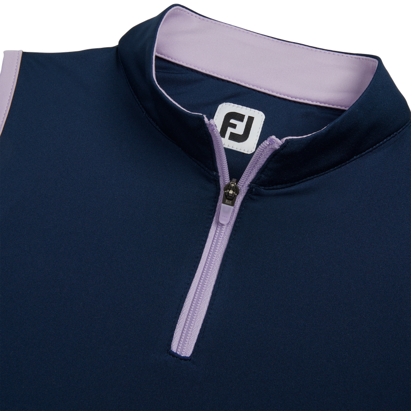 Sleeveless Quarter-Zip Junior Girl (Junior) - Navy