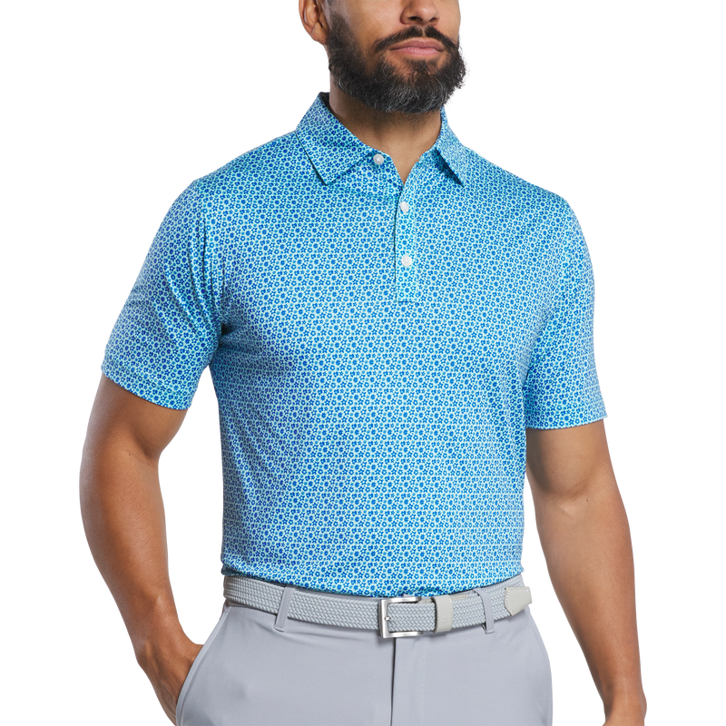 Floral Lisle - Blue / Aqua