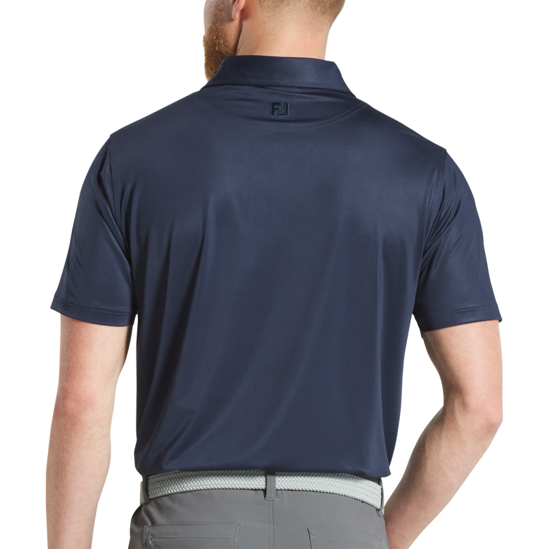 Tonal Dot Print Lisle - Navy